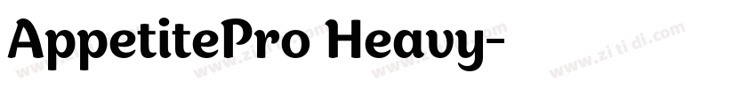 AppetitePro Heavy字体转换 AppetitePro Heavy字体转换
